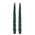 Green Tree Taper Candles - Set of 2 - Sweet Water Decor - Taper Candles