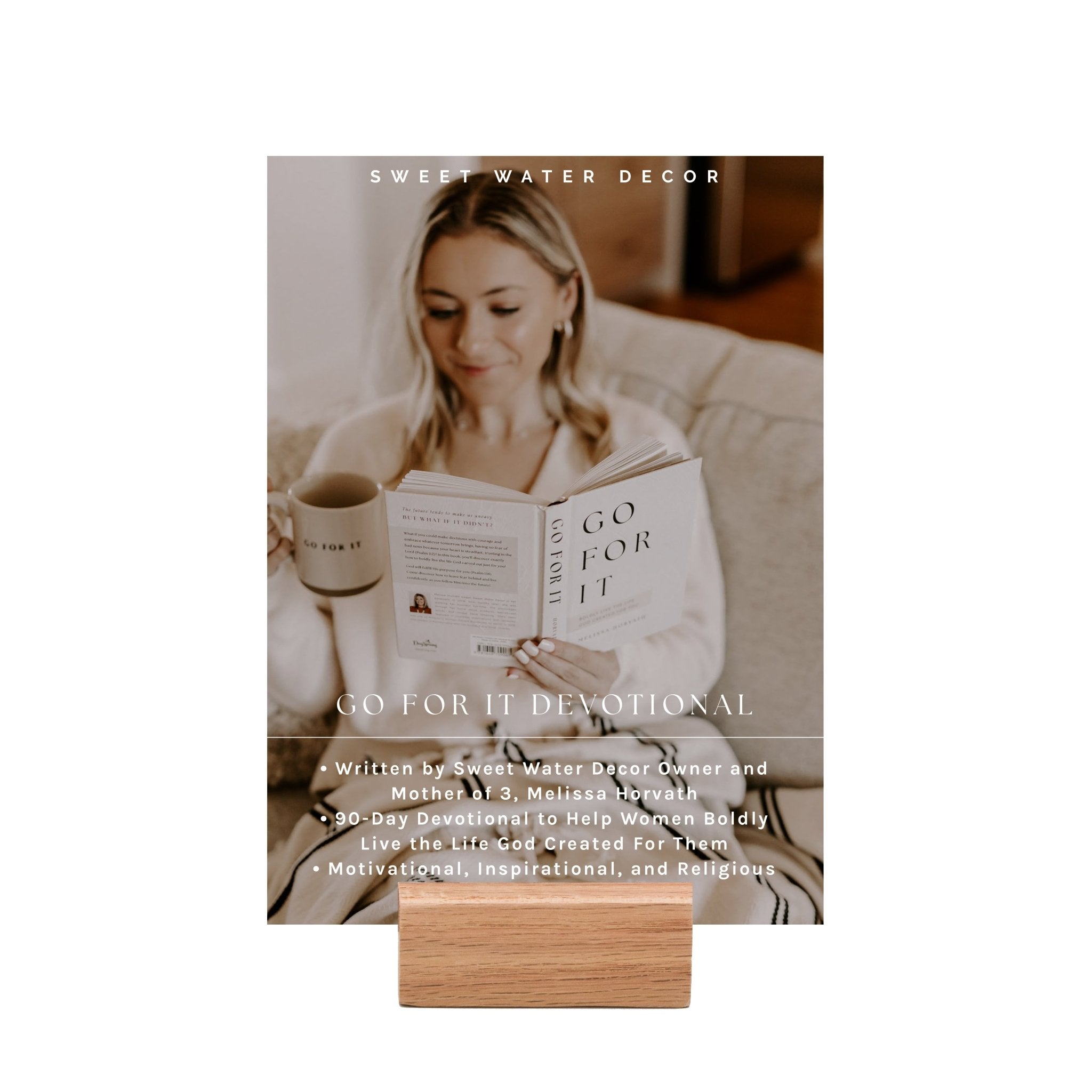 Go For It Devotional Shelf Talker + Block - Sweet Water Decor - Marketing Tools