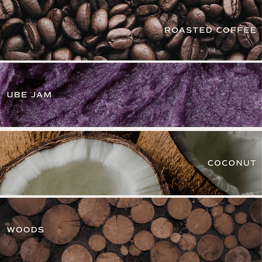 Ube Latte Soy Candle - White Jar - 11 oz - Sweet Water Decor - Candles