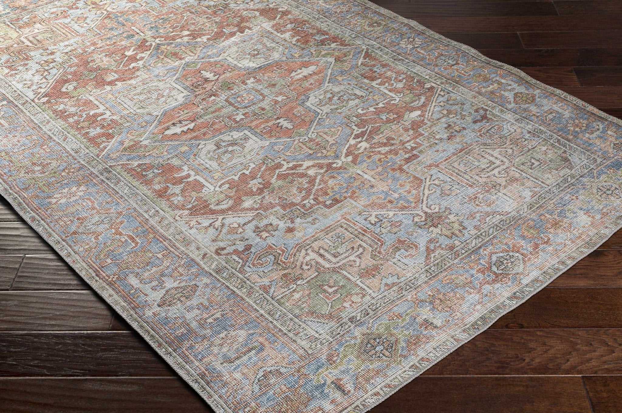Rust Maayon Washable Rug - Sweet Water Decor - Rugs