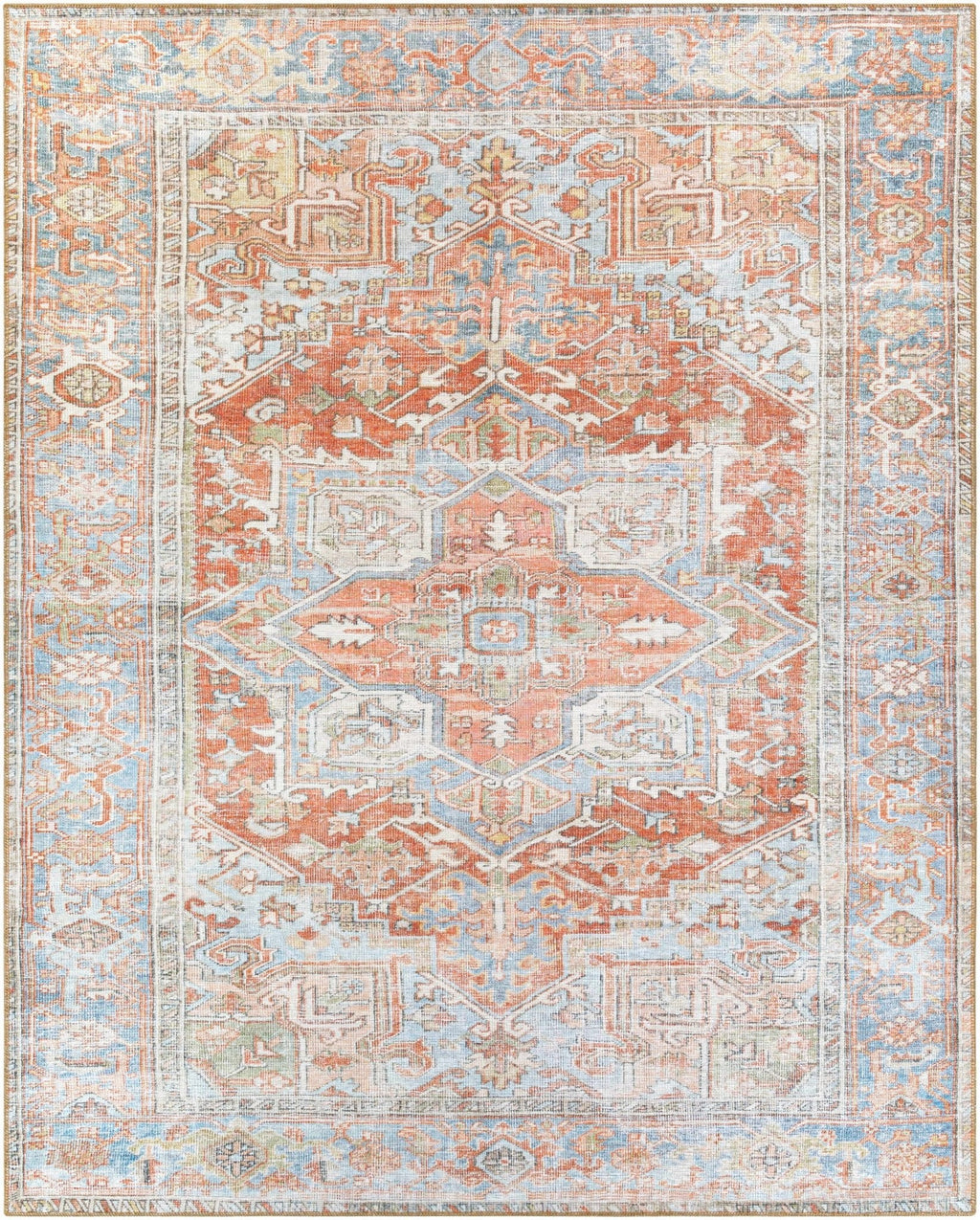 Rust Maayon Washable Rug - Sweet Water Decor - Rugs