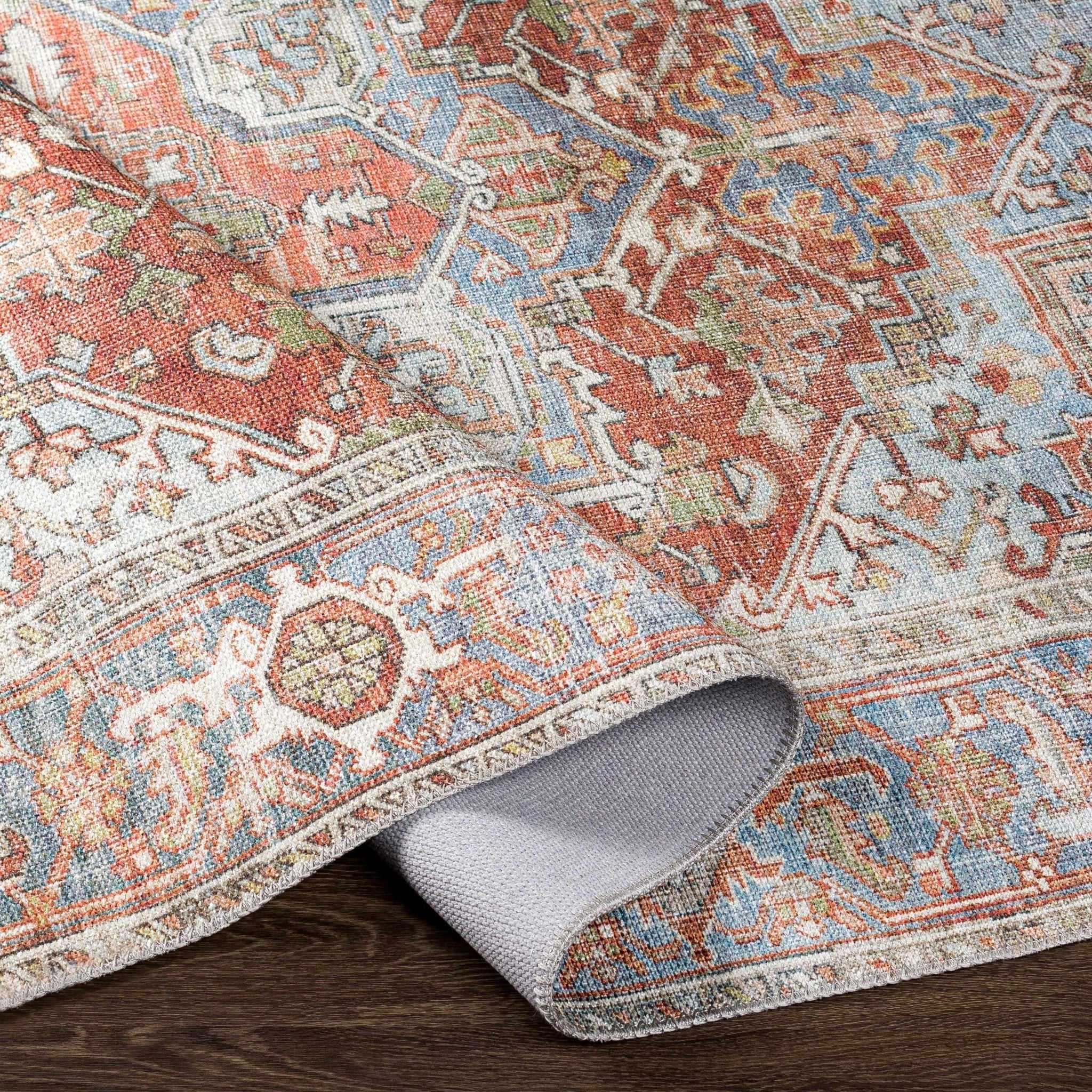 Rust Maayon Washable Rug - Sweet Water Decor - Rugs