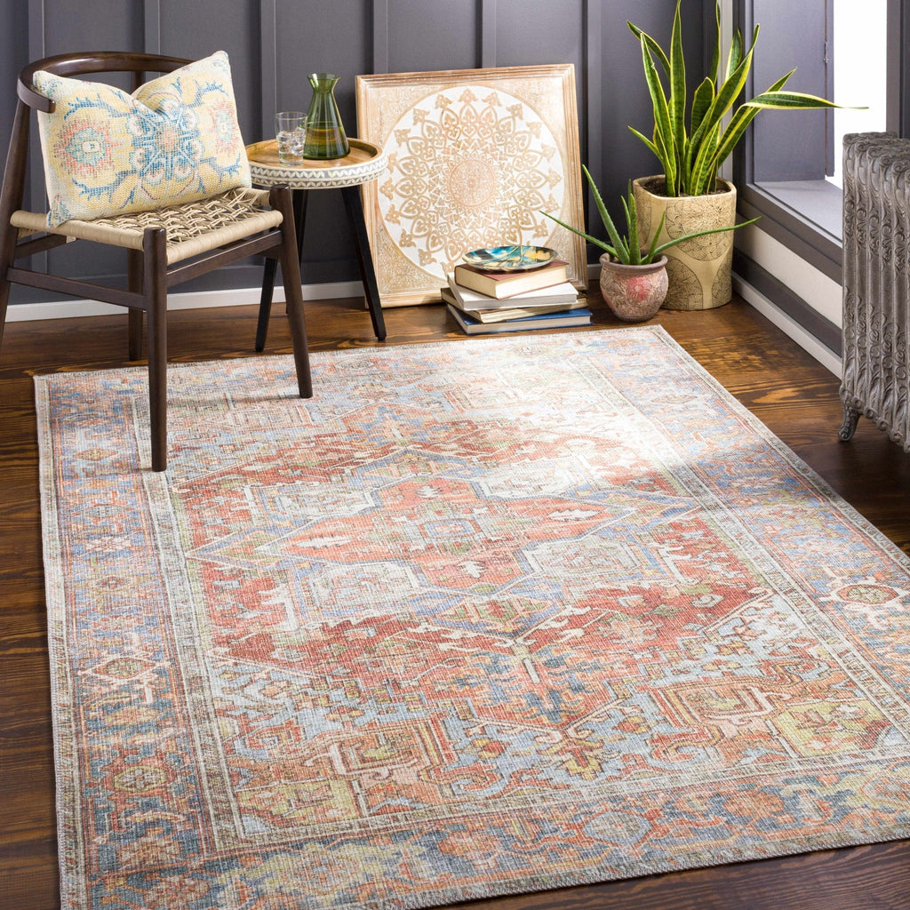Rust Maayon Washable Rug - Sweet Water Decor - Rugs