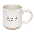Be Still and Know 14oz. Stoneware Coffee Mug - Sweet Water Decor - Coffee Mugs