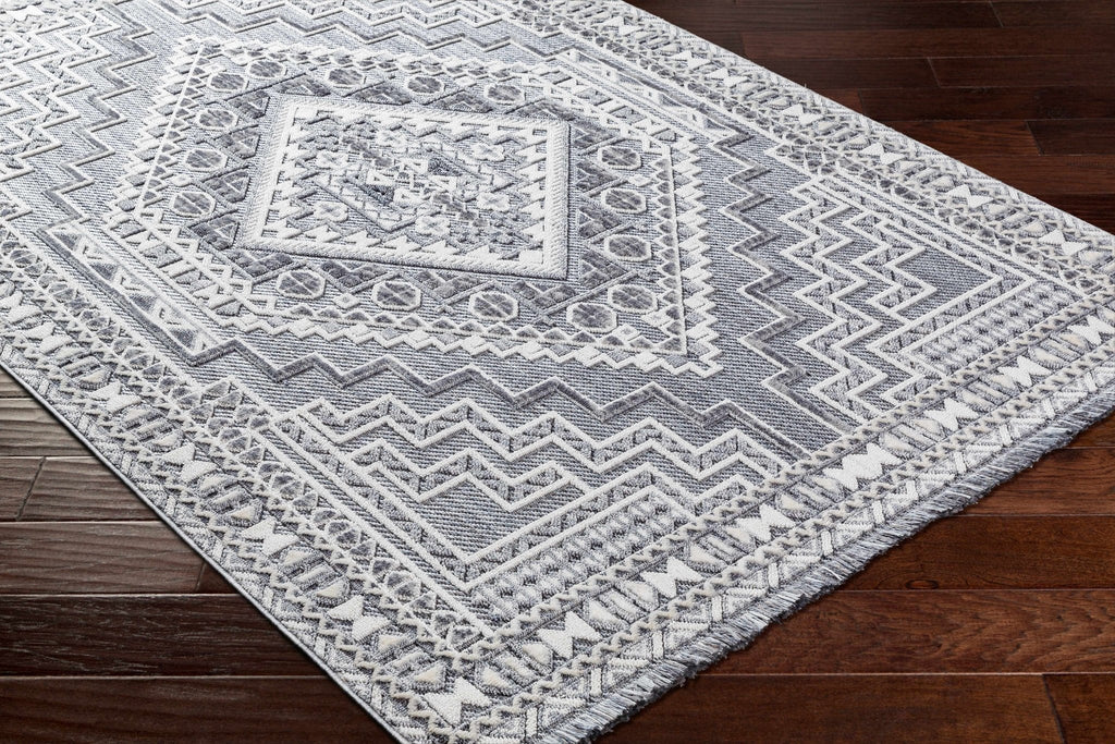 Alya Charcoal Textured Area Rug - Sweet Water Decor - Rugs