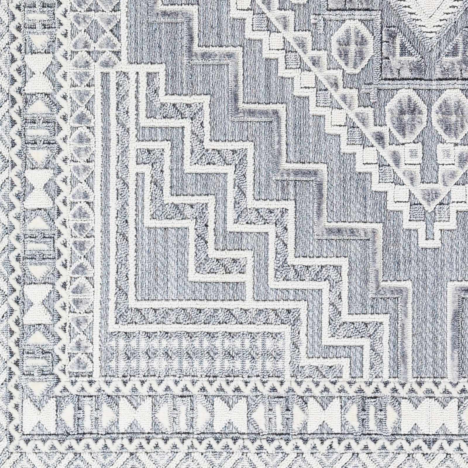 Alya Charcoal Textured Area Rug - Sweet Water Decor - Rugs