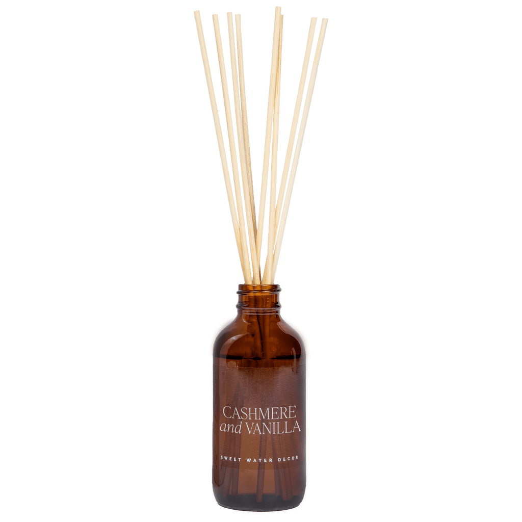 Cashmere and Vanilla Amber Reed Diffuser - Sweet Water Decor - Reed Diffusers