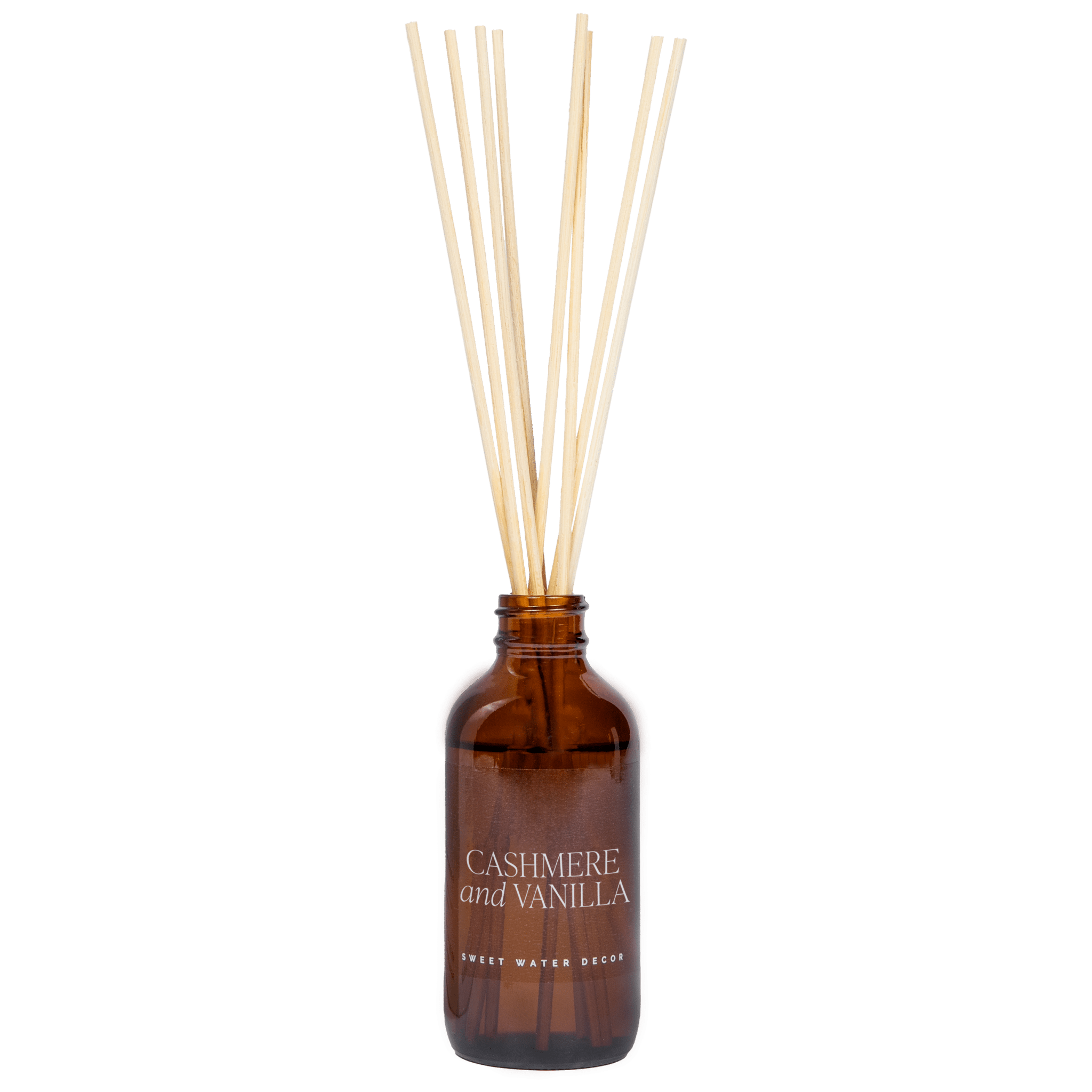 Cashmere and Vanilla Amber Reed Diffuser - Sweet Water Decor - Reed Diffusers