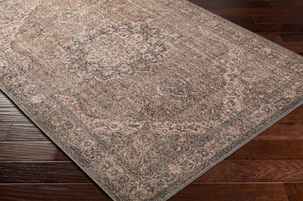 Dusty Sage Greenpoint Medallion Washable Area Rug - Sweet Water Decor - Rugs