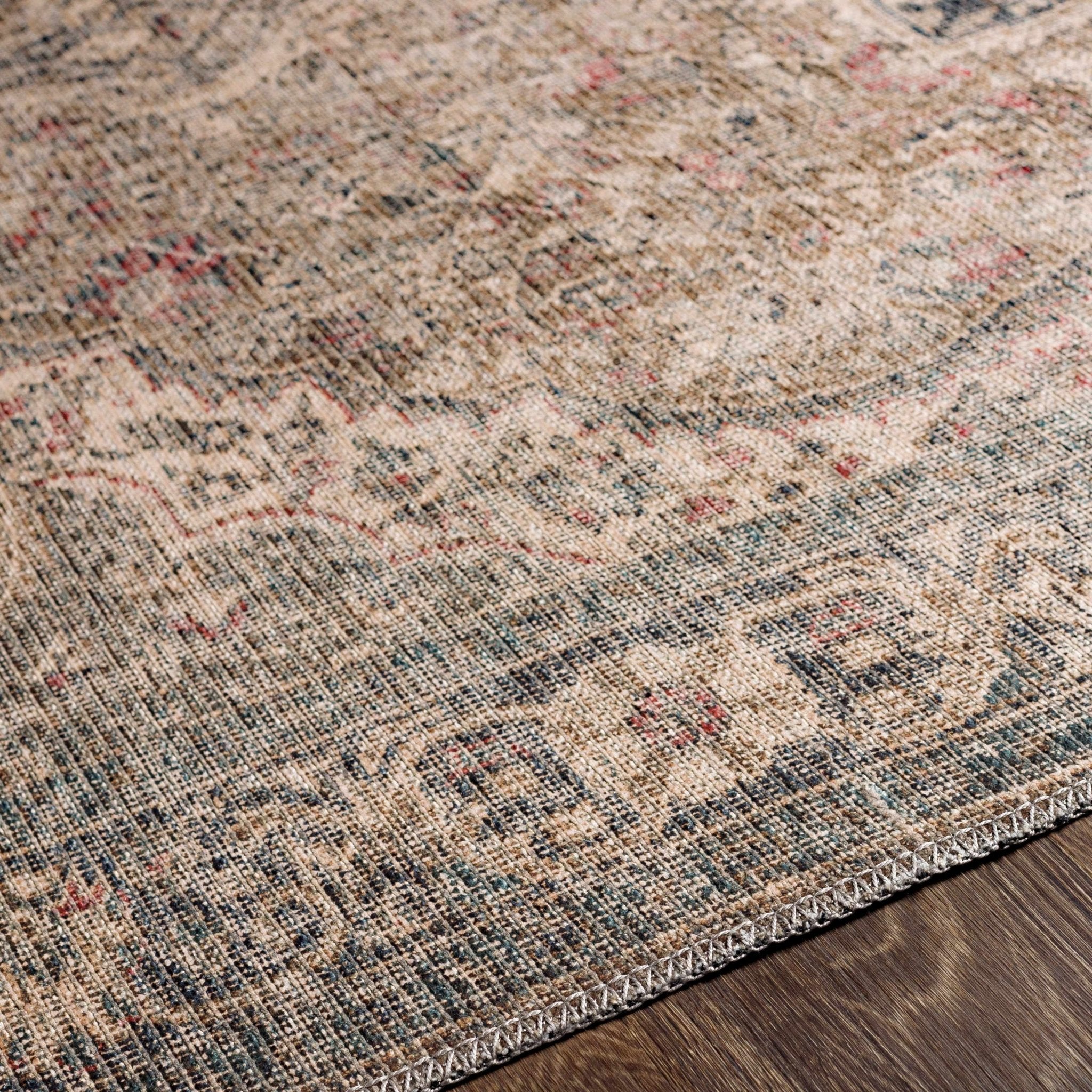 Dusty Sage Greenpoint Medallion Washable Area Rug - Sweet Water Decor - Rugs