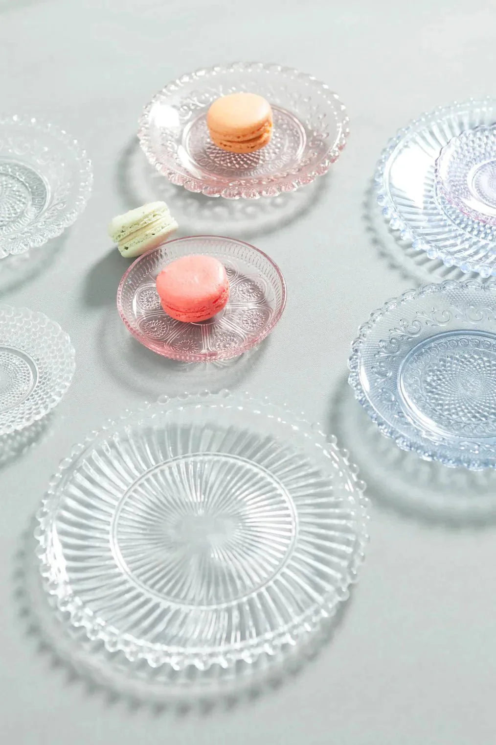 Danielle Ribbed Glass Plate - Sweet Water Decor - plate
