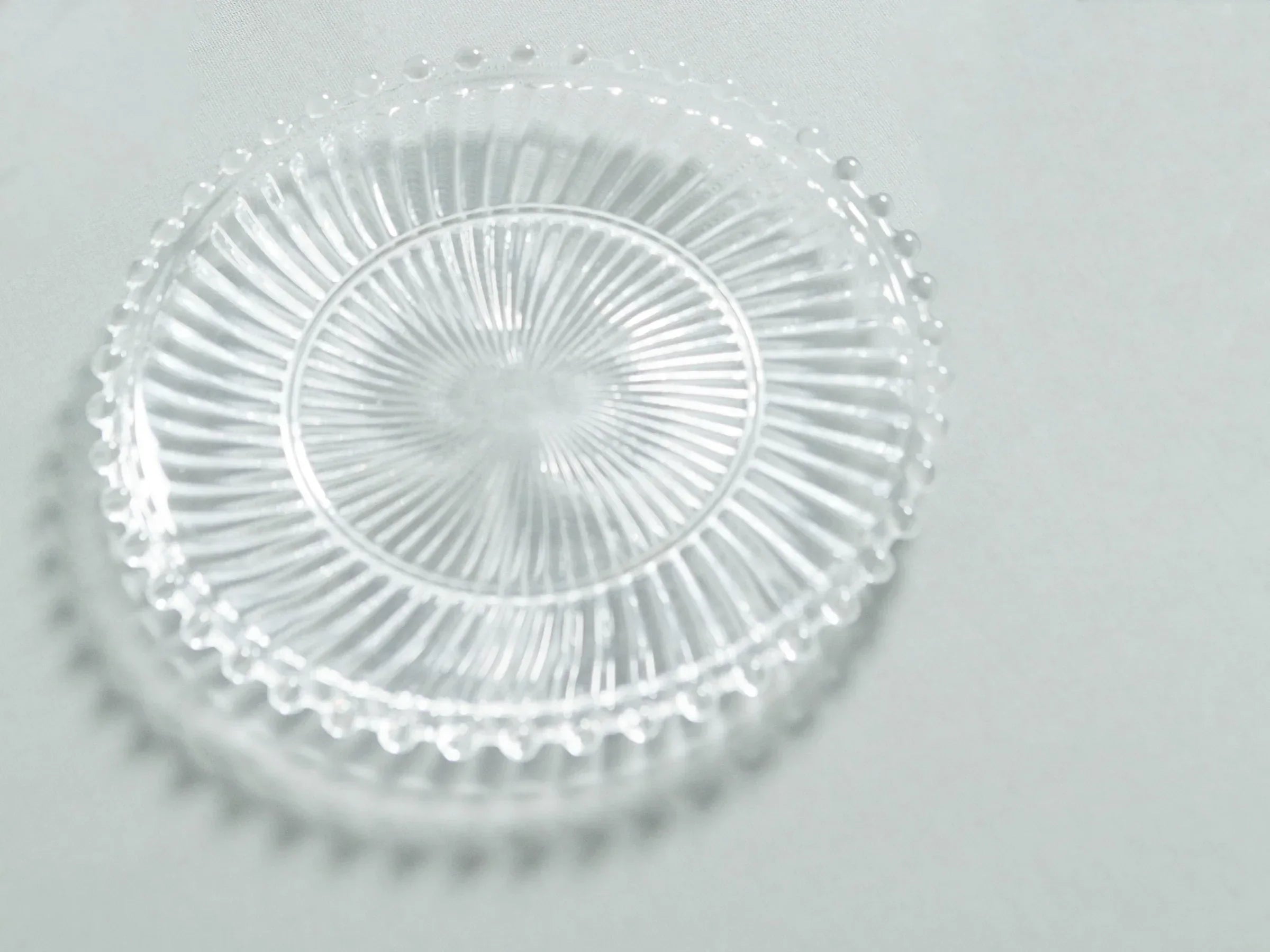 Danielle Ribbed Glass Plate - Sweet Water Decor - plate