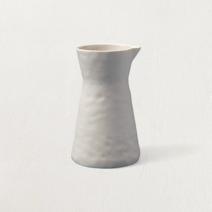 Rugueux Stoneware Carafe Pitcher in Pearl - Sweet Water Decor - Pitchers