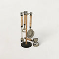 Bailey Rattan Hanging Bar Tool Set - Sweet Water Decor - Kitchen Accessories